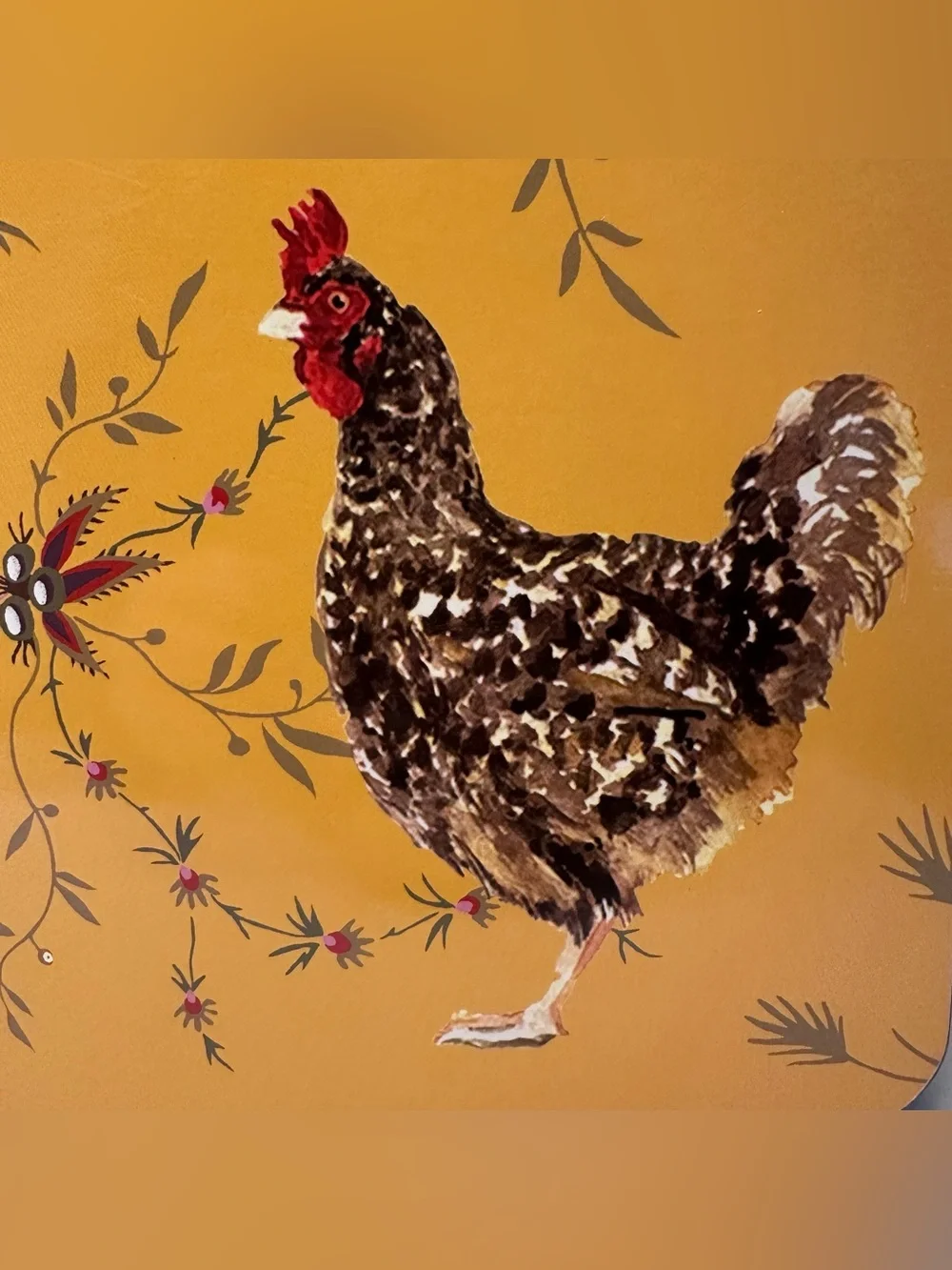 Williams-Sonoma Rooster Francais Cork Backed Hard Placemats Set of 2 16x12 in
